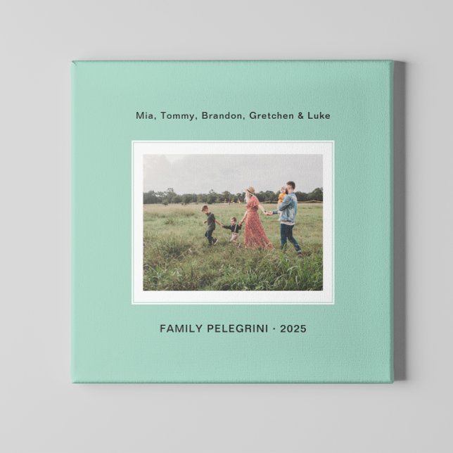 Lienzo Foto de memoria de familia verde (Subido por el creador)