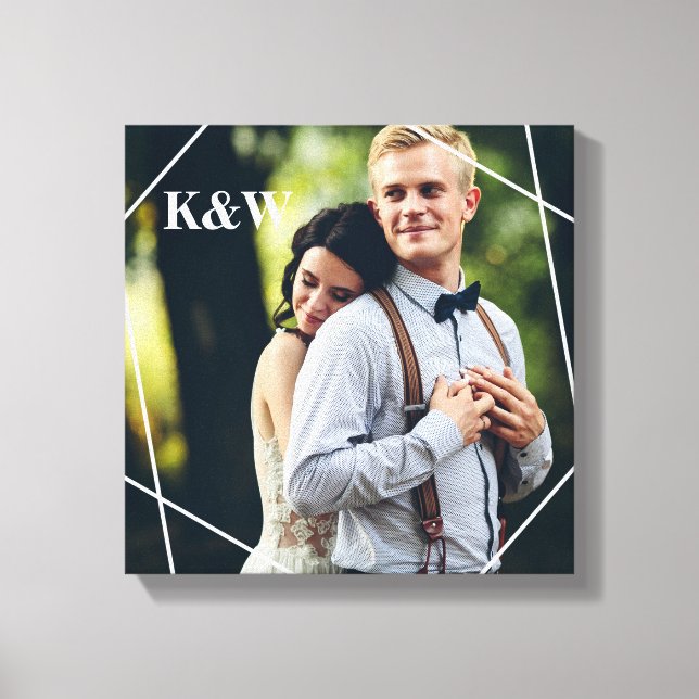 Lienzo Foto de moda en monograma (Anverso)