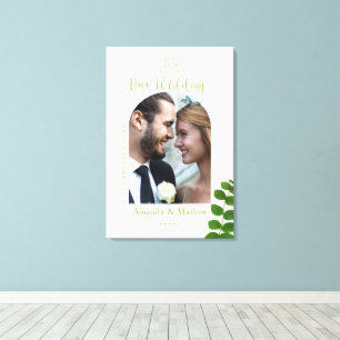 Lienzo Foto de Moda verde boda