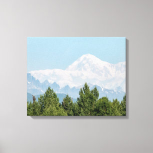 Lienzo Foto de montaña con cima nevada