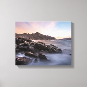 Lienzo Foto de noruega de la costa
