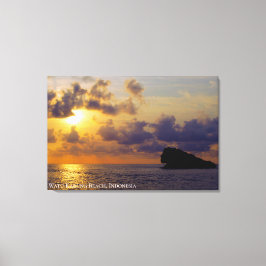 Lienzo Foto de paisaje de luz de sombra al atardecer crep