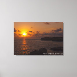 Lienzo Foto de paisaje de luz de sombra al atardecer crep