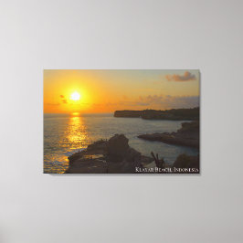 Lienzo Foto de paisaje de luz de sombra al atardecer crep