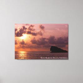 Lienzo Foto de paisaje de luz de sombra al atardecer crep