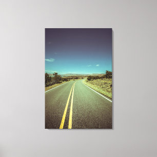 Lienzo Foto de paisaje de viaje por carretera