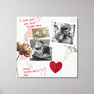 Lienzo Foto de pareja personalizada Día de San Valentín m