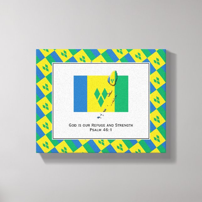 Lienzo Foto de personalizable | Patriótico | ST BANDERA V (Anverso)