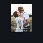 Lienzo Foto de personalizado: Aniversario único del Boda<br><div class="desc">Añade tu foto favorita al personalizar y personaliza esta elegante impresión de lienzo. Hermoso regalo de aniversario boda. Foto de Jessica Rockowitz de Unsplash,  ¡gracias!</div>