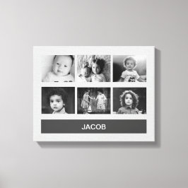 Lienzo Foto de Personalizado blanco y negro - Personaliza