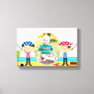 Lienzo Foto de piratas [12,6x8 pulgadas]