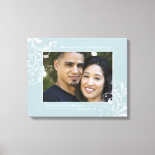 Lienzo Foto de plantilla de fotografía de color azul azul