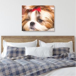 Lienzo Foto de su personalizado de cachorros de perro mas