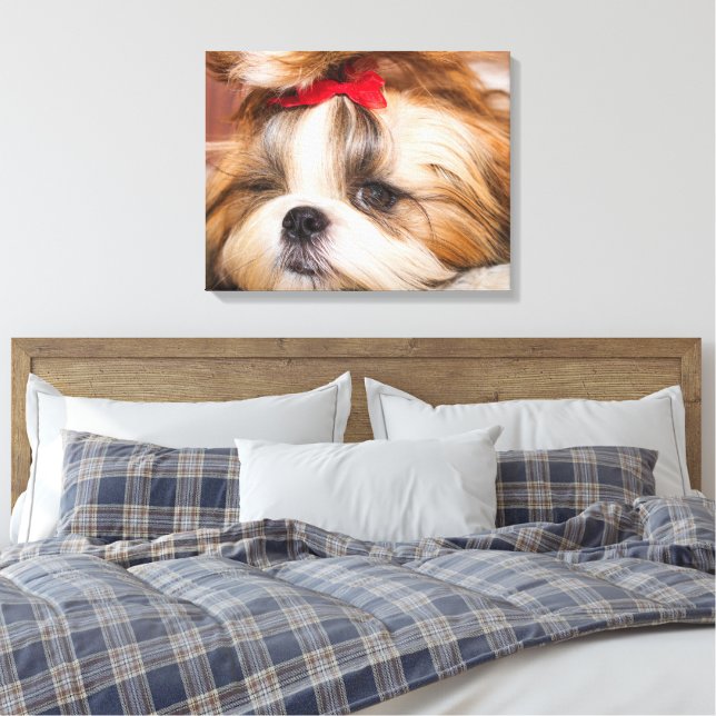 Lienzo Foto de su personalizado de cachorros de perro mas (Insitu(Dormitorio))