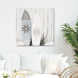 Lienzo Foto de Surfboard Coastal Trópico Canvas De Verano