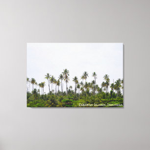 Lienzo Foto de viaje del paisaje de la isla de la palmera