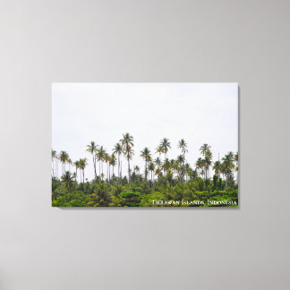 Lienzo Foto de viaje del paisaje de la isla de la palmera