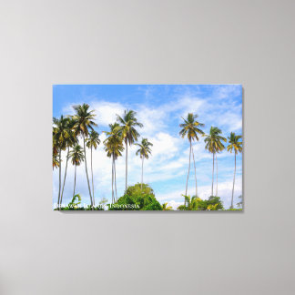 Lienzo Foto de viaje del paisaje de la isla de la palmera