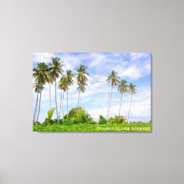 Lienzo Foto de viaje del paisaje de la isla de la palmera