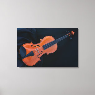 Lienzo Foto de violín en primer plano
