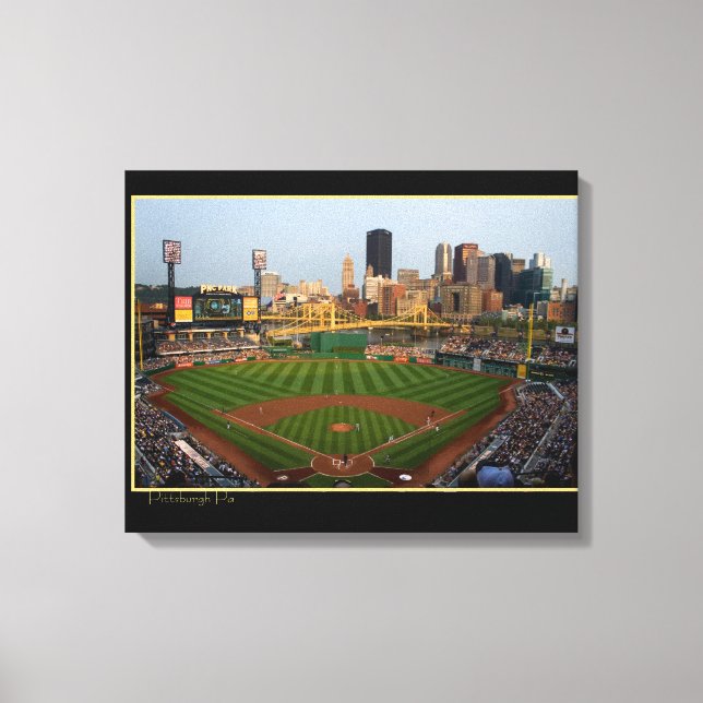 Lienzo Foto del estadio de Pittsburgh (Anverso)