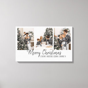 Lienzo Foto familiar Feliz Navidad
