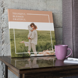 Lienzo Foto familiar moderna | Agradecimiento