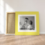 Lienzo Foto familiar moderna Yellow Simple Lovely Gift<br><div class="desc">Foto familiar moderna Yellow Simple Lovely Gift</div>