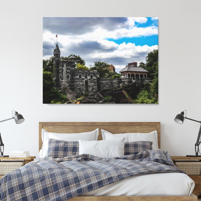 Lienzo Foto icónica del castillo de Belvedere en Nueva Yo (Insitu(Dormitorio))
