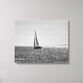 Lienzo Foto moderna de Guay del barco de vela en verano