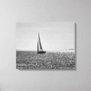 Lienzo Foto moderna de Guay del barco de vela en verano