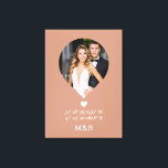 Lienzo Foto Monograma Romántico Corazón Coordina Moderno<br><div class="desc">Fotografía Monograma Romántico Corazón Coordina Modern Faux Canvas Print Wall Art incluye tu foto favorita con tus coordenadas monográficas y personalizados de longitud y latitud que son especiales para ti en la tipografía de escritura moderna. Un regalo perfecto para bodas, cumpleaños, Navidades, El día de San Valentín, aniversario y mucho...</div>