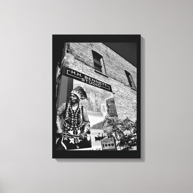 Lienzo Foto nativa norteamericana (Anverso)