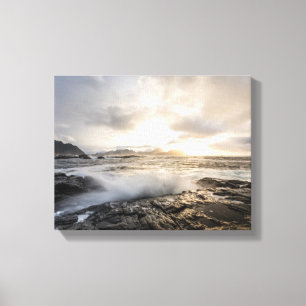 Lienzo Foto paisajística de Vesteralen Noruega