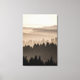 Lienzo Foto panorámica de Hazy Woodland Hills