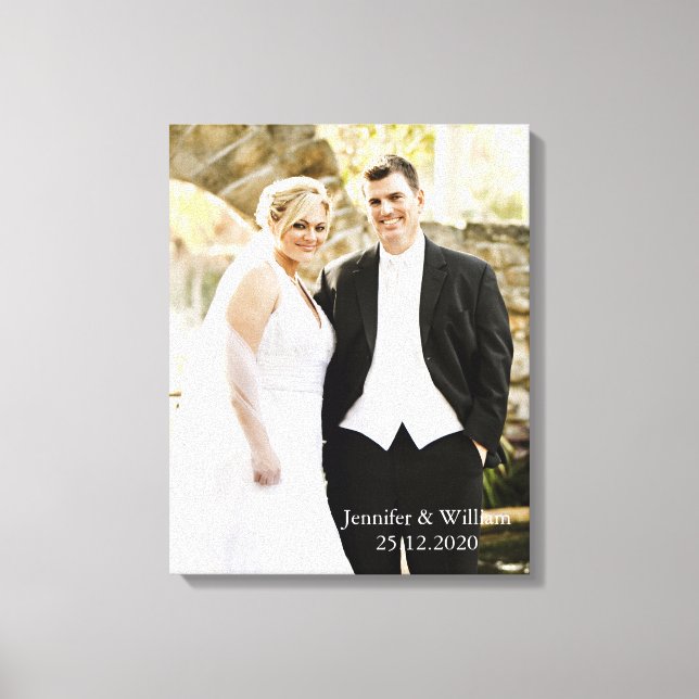 Lienzo Foto personalizada de Boda (Anverso)