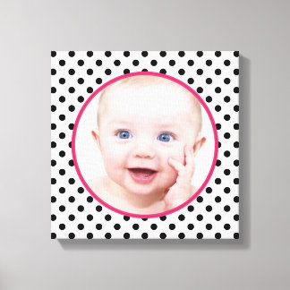 Lienzo Foto personalizada de Moda Polka Dot Baby