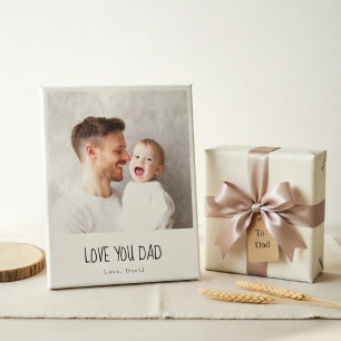 Lienzo Foto Personalizada de Papá Día del Padre Persona