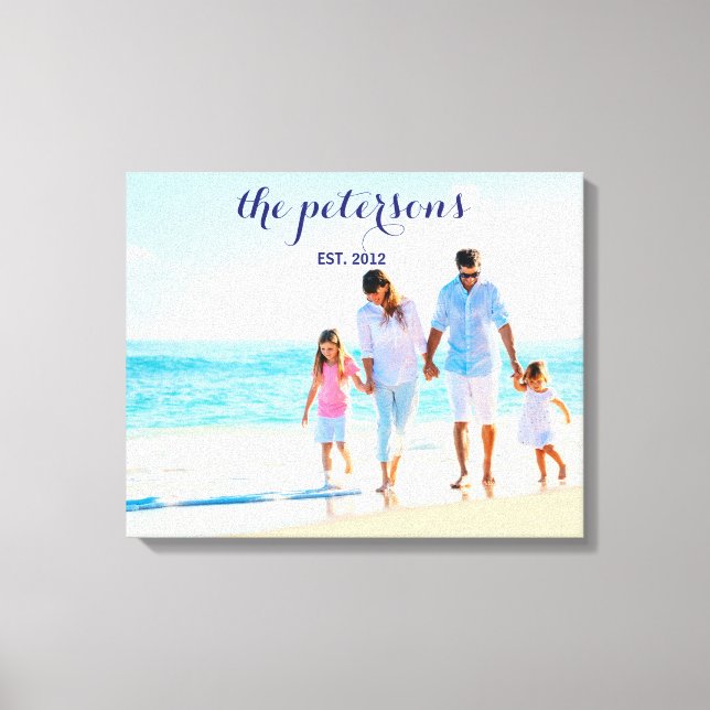 Lienzo Foto personalizada de personalizado Beach (Anverso)