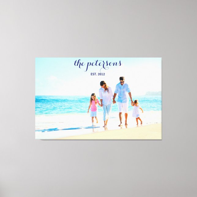 Lienzo Foto personalizada de personalizado Beach (Anverso)