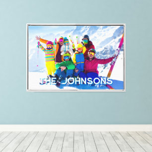 Lienzo Foto personalizada de vacaciones familiares