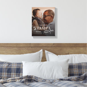 Lienzo Foto Personalizada del Mejor Abuelo Moderno