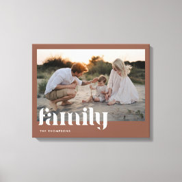 Lienzo Foto personalizada del nombre de la familia de ter