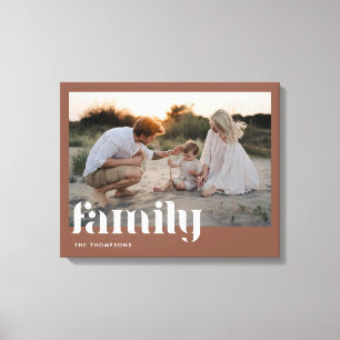 Lienzo Foto personalizada del nombre de la familia de ter