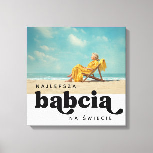 Lienzo Foto Personalizado de Najlepsza Babcia Na Świecie