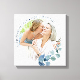 Lienzo Foto personalizado Eucalyptus deja marco botánico