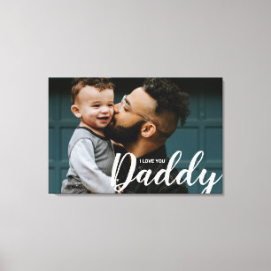Lienzo Foto personalizado Moderno Te Amo Papá