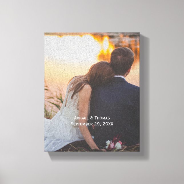 Lienzo Foto Personalizar Personalizar Boda  (Anverso)