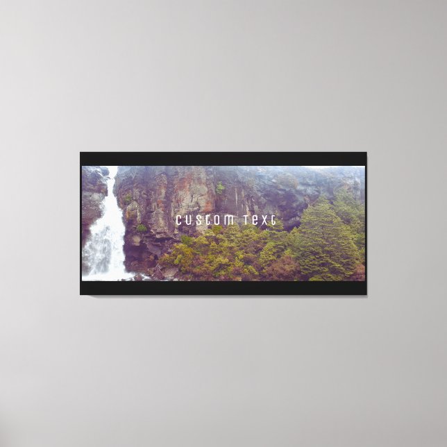 LIENZO FOTO PINTORESCA ALPINE WATERFALL (Anverso)