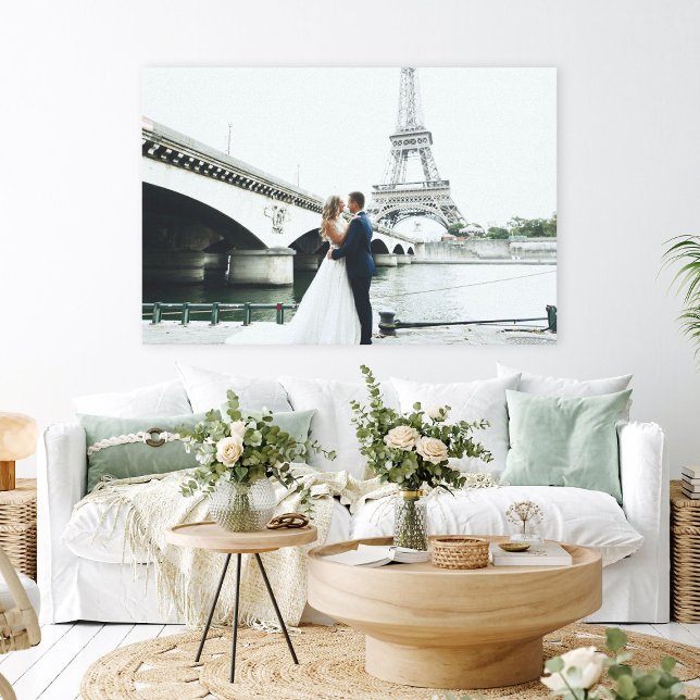 Lienzo Foto real de boda personalizada (Custom Wedding Photo Real Canvas Print
)